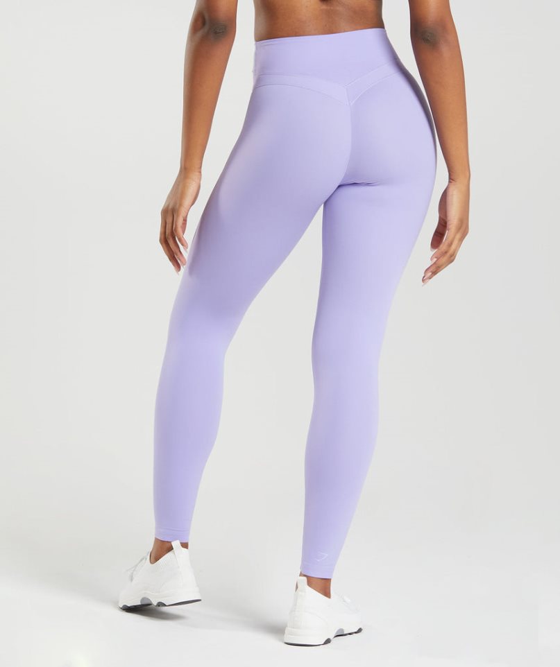 Women's Gymshark Whitney High Rise Leggings Light Purple | NZ 8BJFDZ